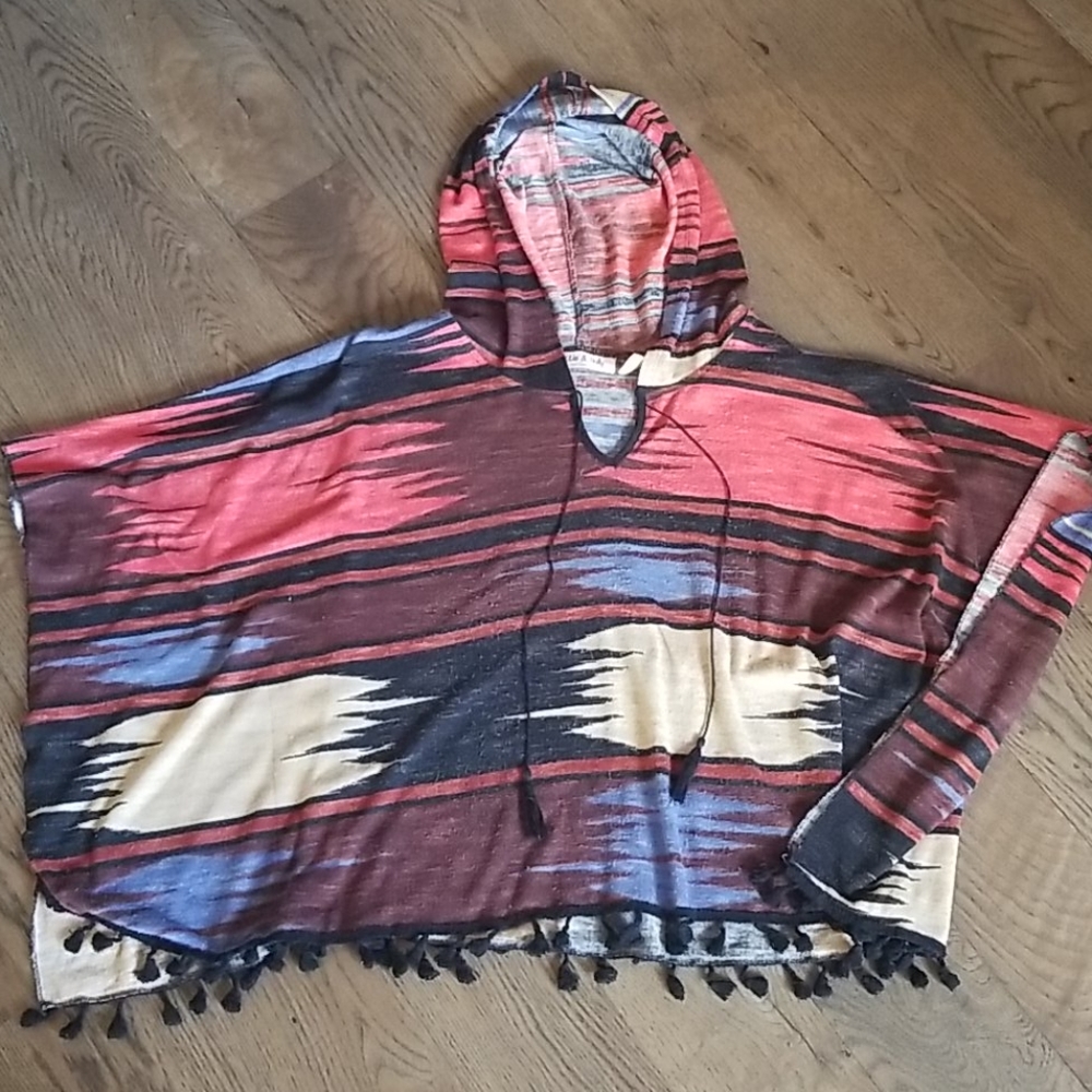 Poncho type shirt